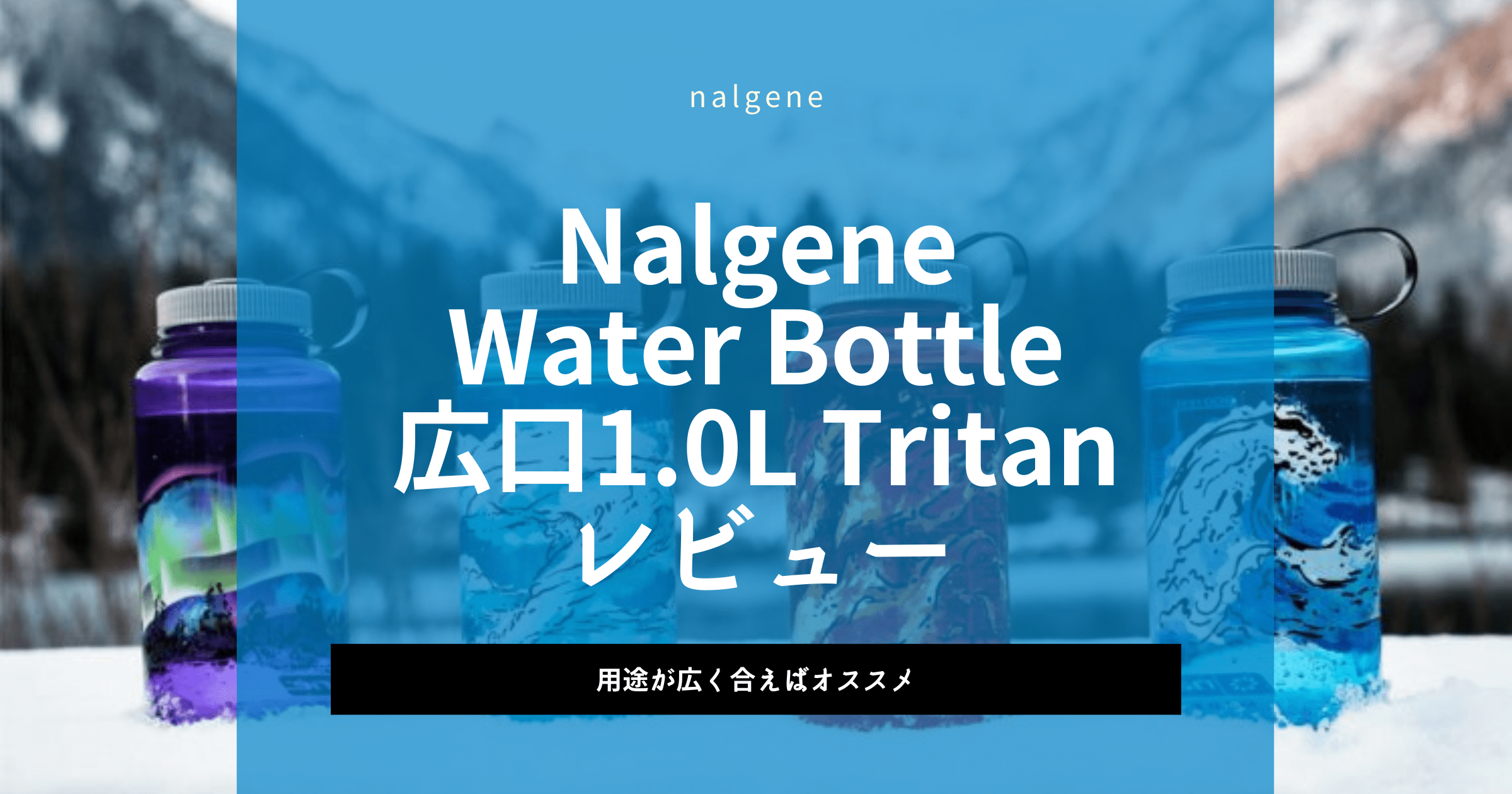 Nalgene ボトル 広口1.0L Tritan レビュー - 用途が広く合えばかなりオススメ