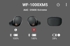 SONY　WF-1000XM5 バッテリー良好 SONY WF-1000XM5 動作•バッテリー状態良好